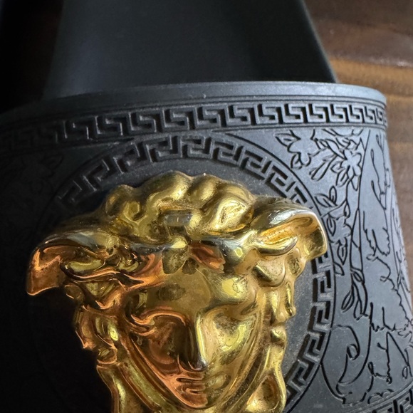 Versace Black Palazzo Pool Slides - Picture 4 of 10